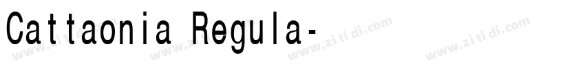 Cattaonia Regula字体转换
